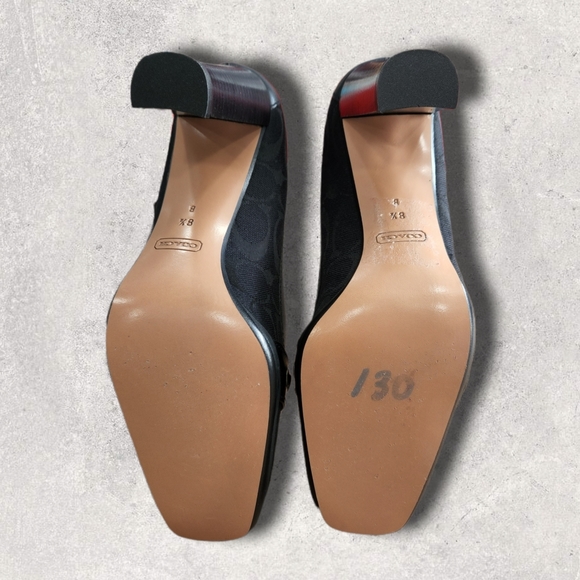 Coach Penny loafer heel size 8 ½